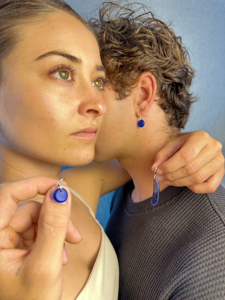 earrings on models