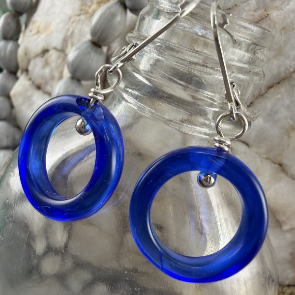 New Design ~ A Round of Blue Glass Art