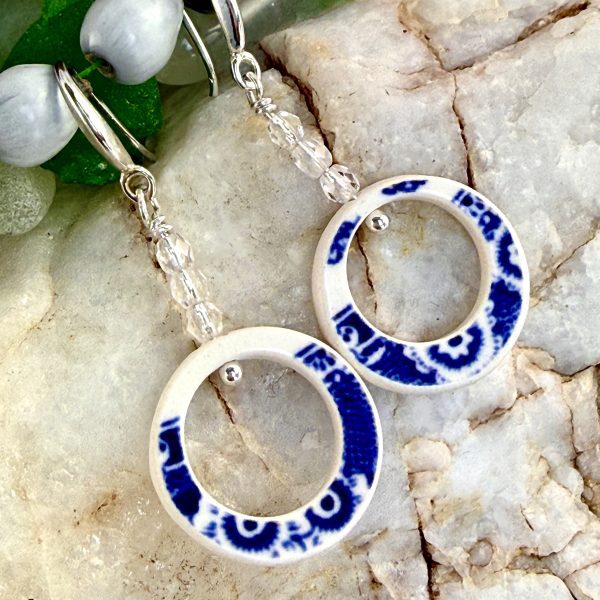 New Design ~ GSCG Recycled Porcelain Art w/ Czech 3 Bead Line